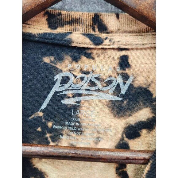 Popular Poison Large Tie-Dye T-Shirt Cherry Blossom Design 100% Cotton - Picture 2 of 3